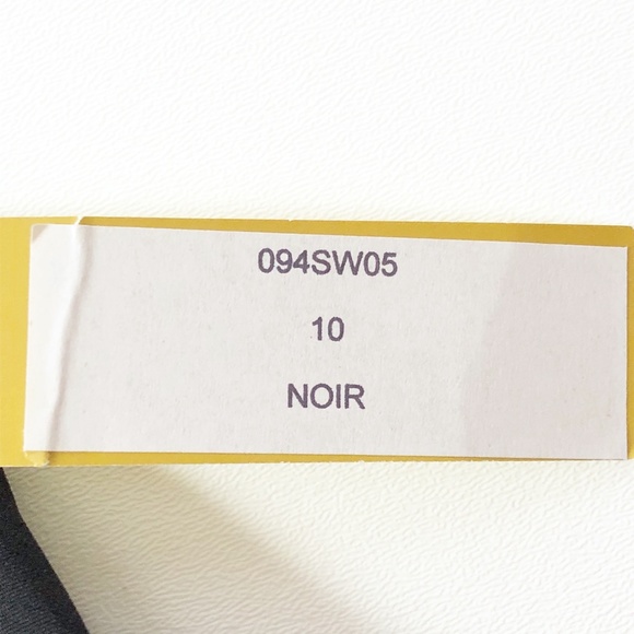 NWT Catherine Malandrino Silk Tired Skirt 10 Black - Picture 6 of 8